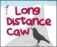 Long Distance Caw comic - enter