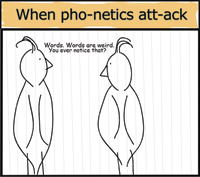 Birds Behind Bars comic - When Phonetics Attack